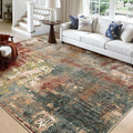 RELEANY Washable Area Rugs Square 10ft Non-Slip Modern Abstract Soft by RELEANY