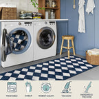 Lahome Zelie Checkered 2x8 Hallway Runner Rug, Soft Kitchen Runner Rugs Non - Image 5