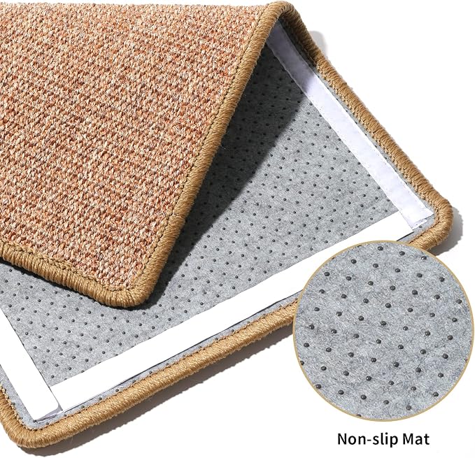 FUKUMARU Cat Scratcher Mat, 23.6 X 15.7 Inch Natural Sisal Cat Scratch Mats - Image 6