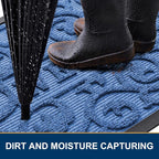 Smiry Welcome Door Mat Outside Entrance, Heavy Duty Trap Dirt and Moisture Easy - Image 3