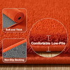 Amearea Modern Area Rugs for Bedroom Living Room, 4x6 Feet Orange Thickened - Image 3