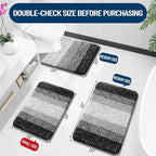 OLANLY Luxury Toilet Rugs U-Shaped 24x20, Extra Soft and Absorbent Microfiber - Image 3