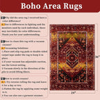 SERISSA Boho Rugs for Entryway, 2x3 Washable Non-Slip Rug Small Area Rug - Image 2