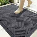 OLANLY Front Door Mat Outside Entrance 35x23, Heavy Duty Sturdy Natural Rubber by OLANLY