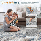 XLUEZ 6x9 Area Rugs for Living Room, Washable Modern Abstract Large Area Rug - Image 4