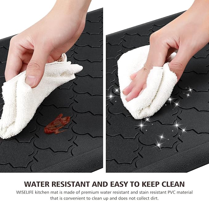 WISELIFE Cushioned Anti Fatigue Floor Mat, Thick Non Slip Water Resistant - Image 4