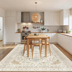 befbee 5x7 Area Rug for Living Rooms, Stain Resistant Neutral Washable Rugs for - Image 8