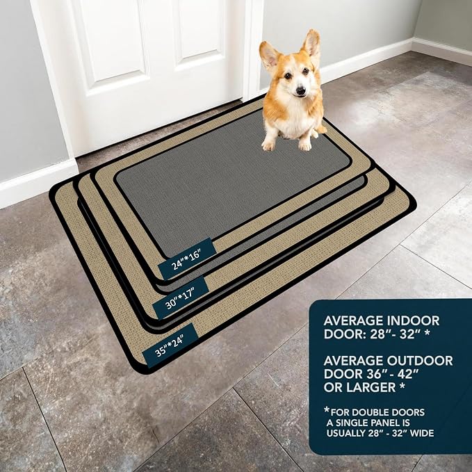 Ultra Thin Door Mat Indoor Entrance, 1/10 in Thin Door Mats - Image 7