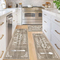 Vaukki Boho Kitchen Rug Sets 3 Pieces, Washable Kitchen Mats by Vaukki