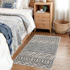 KUTA Moroccan Rugs for Entryway, 2x3 Light Brown Black Entrance Small Area Rug - Image 3