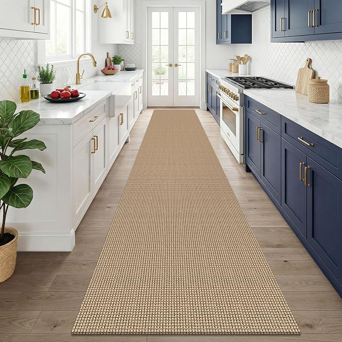 KOZYFLY Boho 3x14 Runners Rugs for Hallway, Long Washable Runner Rug, Woven Non - Image 2