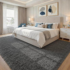 8x10 Area Rugs for Living Room: Ultra Soft Fluffy Shag Grey Rugs for Bedroom - Image 4