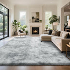 yongyangjuxin Fluffy Rug Shag Area Rug, Mottling Grey 8x10 Area Rugs - Image 2
