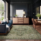6x9 Area Rugs for Living Room: Washable Bedroom Rug Boho Vintage Rugs Stain - Image 6