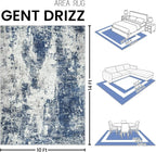 Area Rugs 10x14 Living Room: Large Soft Washable Rug Modern Abstract Anti-Skid - Image 2