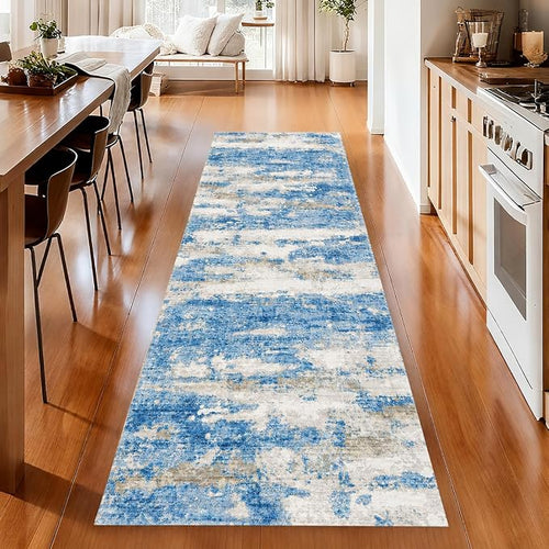 2x5 Washable Runner Rugs，Modern Abstract Rug Runner, Ultra-Thin Kitchen Runner - Image 2