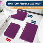 OLANLY Small Bathroom Rugs 24x16, Extra Soft Absorbent Chenille Bath Rugs - Image 2