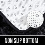HOMORE Small Rugs for Bedroom 2x3 Feet Black Rug for Bedroom Bedside Soft - Image 5
