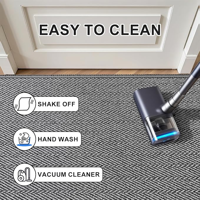 Ultra Thin Door Mat Indoor Entrance 24"x36", Low-Profile Indoor Door Mat - Image 7