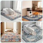 Hompet Cat Litter Mat 4 Pack, 18x28 Machine Washable Trapping Mats - Image 4