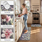 KIMODE Anti Fatigue Kitchen Mat, Farmhouse Floral Kitchen Rugs, Kitchen Floor - Image 6
