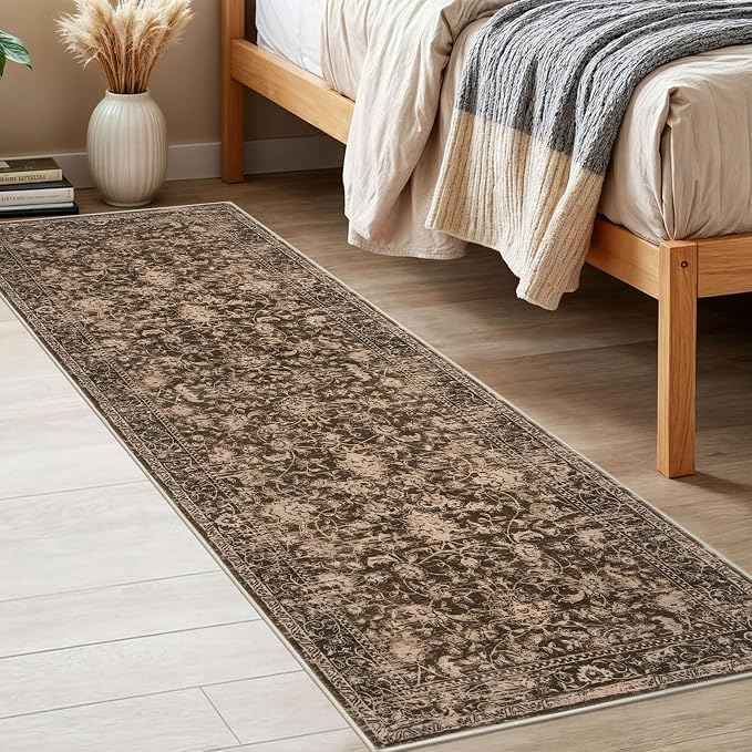 KILOCOCO Hallway Runner 2x6 Rug Runner Washable Kitchen Runners Printed Floral - Image 4