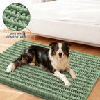 Smiry Dog Door Mat for Muddy Paws 30x20, Absorbent Dirt Trapper, Non-Slip - Image 2