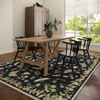 Washable Area Rug for Living Room: 8x10 Area Rugs Vintage Rugs Stain Resistant - Image 6