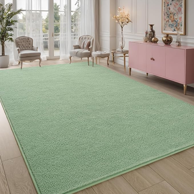 Pettop 4x6 ft Light Green Area Rugs - Image 7