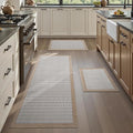 PADOOR Non Slip Kitchen Rugs Sets of 3 by PADOOR