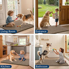 Smiry Dog Door Mat for Muddy Paws 30x20, Absorbent Dirt Trapper, Non-Slip - Image 7
