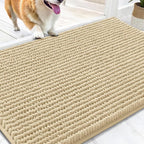 OLANLY Dog Door Mat for Muddy Paws 30x20, Ultra Absorbent Chenille Mud Doormat by OLANLY