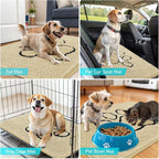 OLANLY Dog Door Mat for Muddy Paws 36x24, Paw Print Design, Absorbs Moisture - Image 7