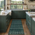 SERISSA 2x4 Rugs for Entryway, Washable Non-Slip Kitchen Runner Rug Small Dark - Image 2