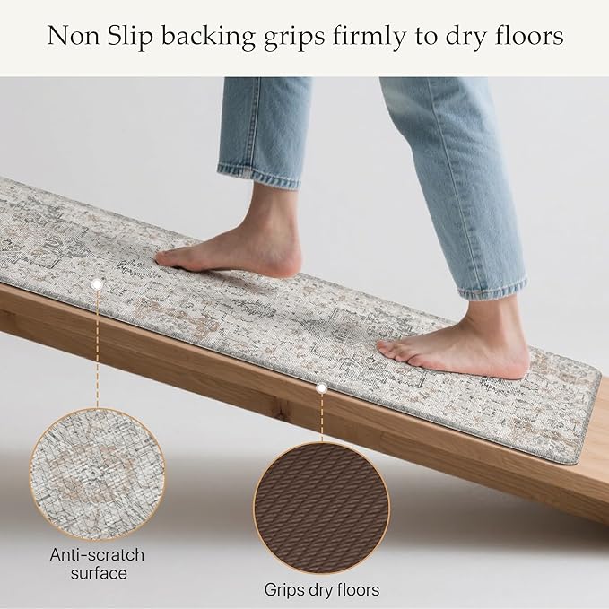 GENIMO Kitchen Mats for Floor, Washable Anti Fatigue Mat for Cushioned - Image 4