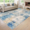 Lahome Modern Abstract Living Room Rug, Washable 8x10 Area Rugs by Lahome