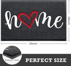 CozyBounty Black Door Mat Welcome Mats Home Non-Slip Doormat - Image 3