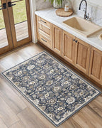 AMADA HOMEFURNISHING 2x3 Washable Area Rug, Low-Profile Entryway Rug - Image 2