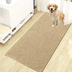 OLANLY Dog Door Mat for Muddy Paws 47x24, Ultra Absorbent Chenille Mud Doormat by OLANLY