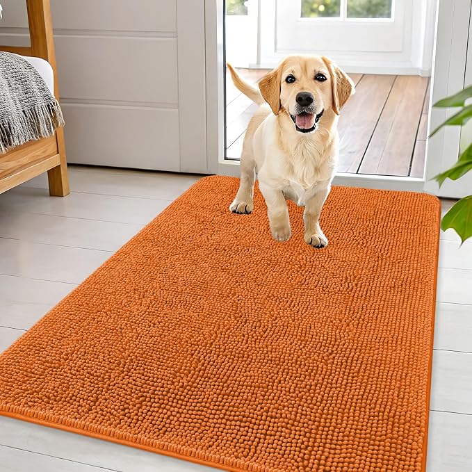 OLANLY Dog Door Mat for Muddy Paws 44x32, Absorbs Moisture and Dirt, Absorbent by OLANLY
