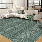Nakagishi Area Rugs 9x12 Living Room: Washable Boho Large Neutral Modern Soft by NakagishiAreaRug
