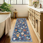 RELEANY Floral 2x6 Area Rugs Washable Print Boho Cute Carpet Non Slip Flower - Image 9