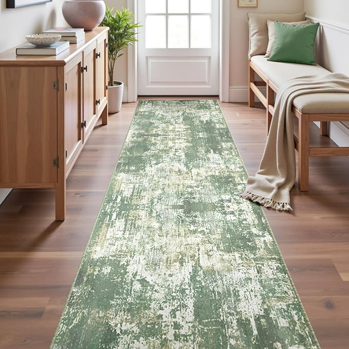 RELEANY Washable Area Rugs 2'x10' Non-Slip Modern Abstract Soft by RELEANY