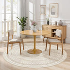 cotiled 5x5 Round Area Rugs Living Room Rug: Washable Boho Rugs - Image 4