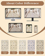 Madane Washable Kitchen Rug Set of 3, Small Area Rug Non-Slip Vintage Entryway - Image 9