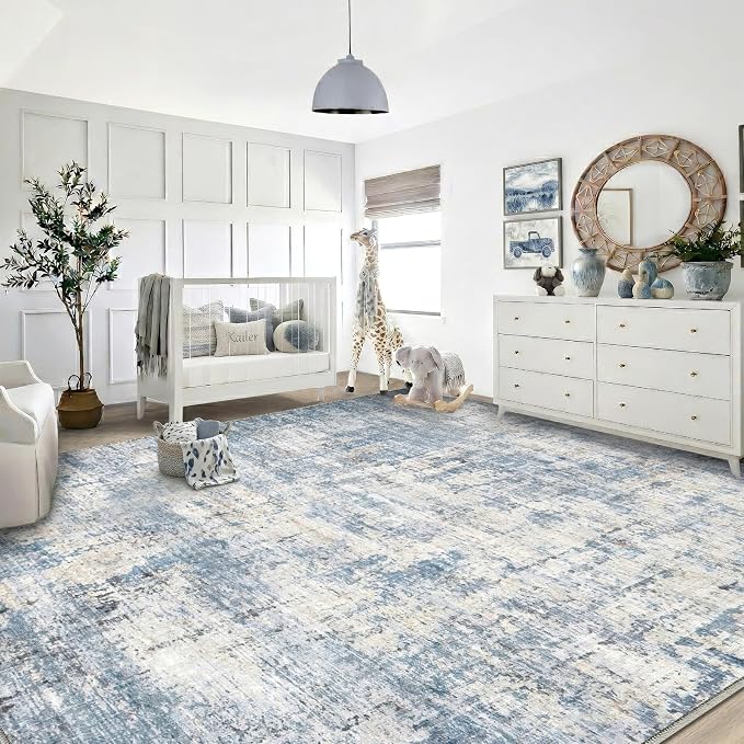 10x14 Area Rugs Washable Living Room Rug-No Slip Soft Carpets Modern Abstract - Image 6