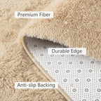 BENRON Fluffy Beige Rugs for Living Room Bedroom 4x6, Soft Plush Fuzzy Shaggy - Image 7