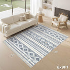 cotiled 6x9 Area Rugs Living Room Rug: Washable Boho Rugs - Image 2