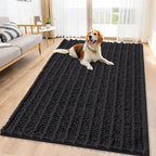 Smiry Dog Door Mat for Muddy Paws 59x35, Absorbent Dirt Trapper, Non-Slip by Smiry
