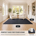 PURRUGS Easy Care Area Rug 4ft x 6ft, Non-Slip Machine Washable Door Mat - Image 8